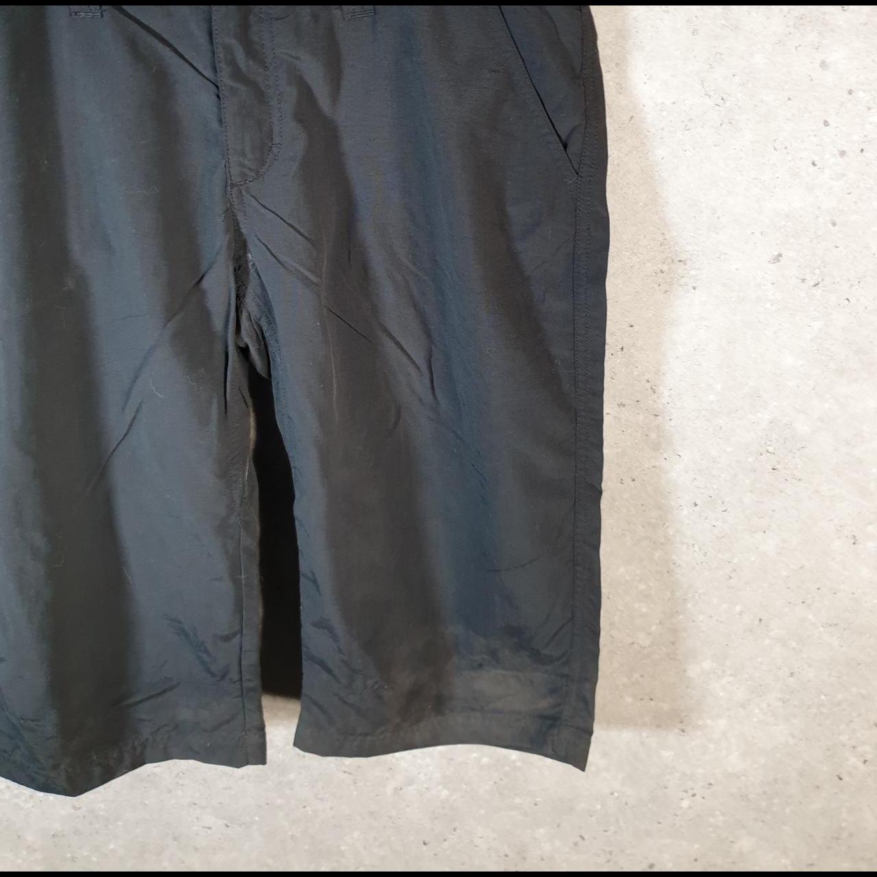 Vintage The North Face TNF Shorts Jorts Chino Cargo Womens UK12 Black Baggy Cotton