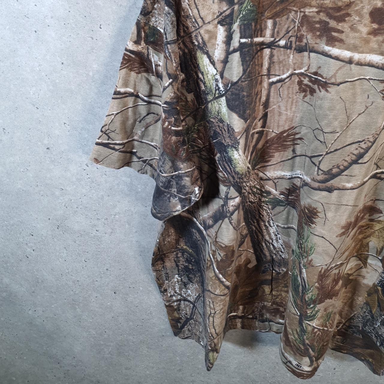 Vintage Game Winner RealTree Camoflauge T Shirt Men’s 2XL Green Camo Short Sleeve