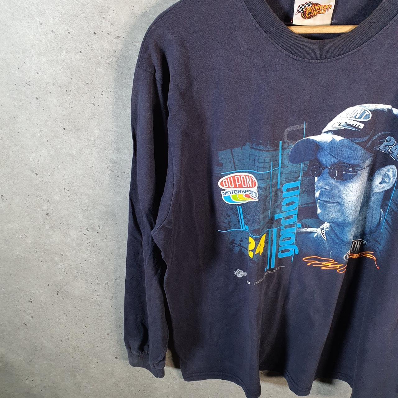 Vintage Winners Circle Gordon DuPont USA Nascar Graphic T Shirt Men’s XL Navy