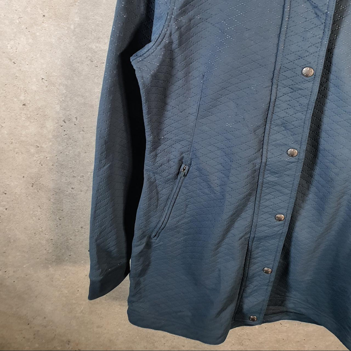 Vintage The North Face TNF Hooded Jacket Waterproof Womens Medium Blue Fleece Lined