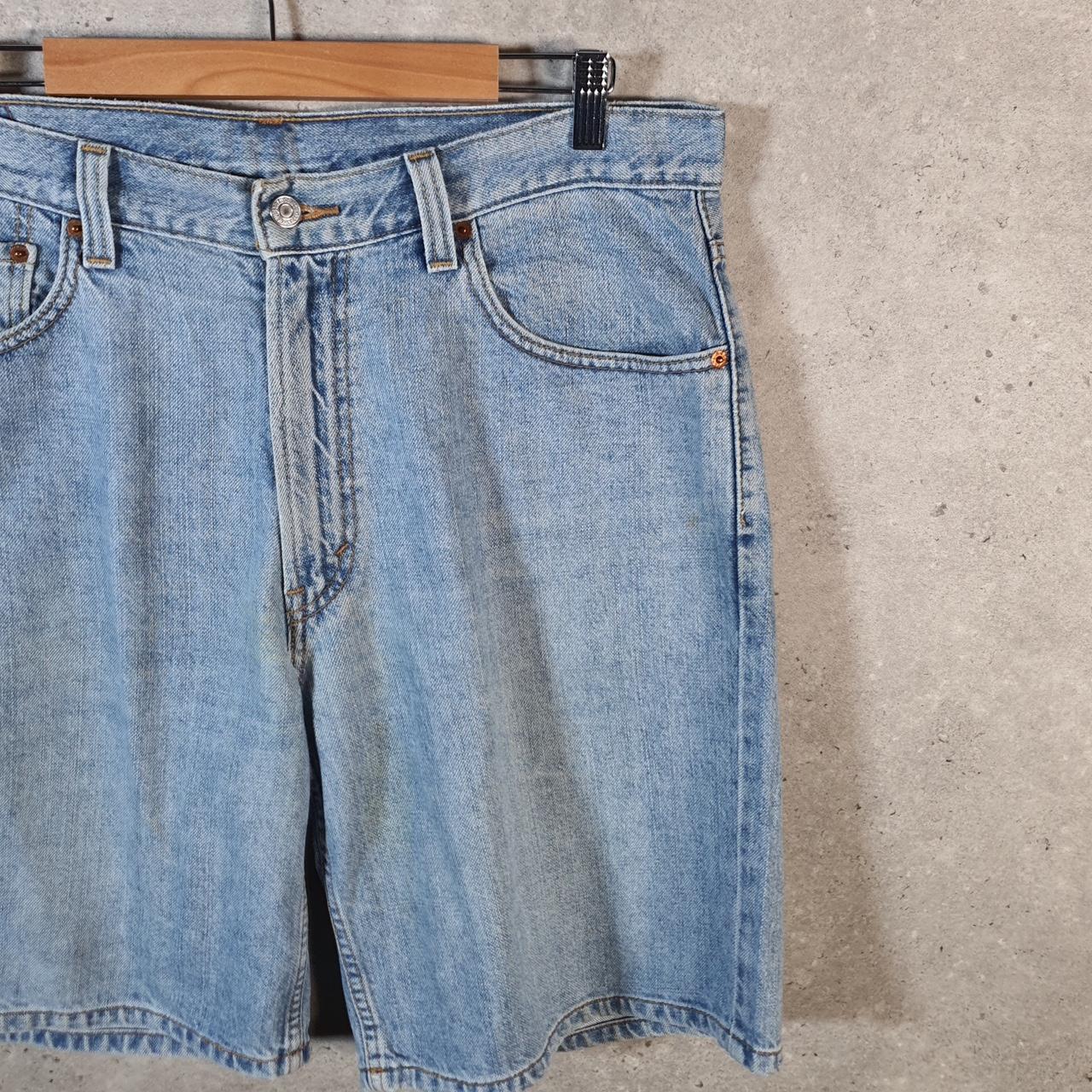 Vintage Levi’s 550 Baggy Shorts Jorts Cargo Mens W36 Blue Relaxed Denim