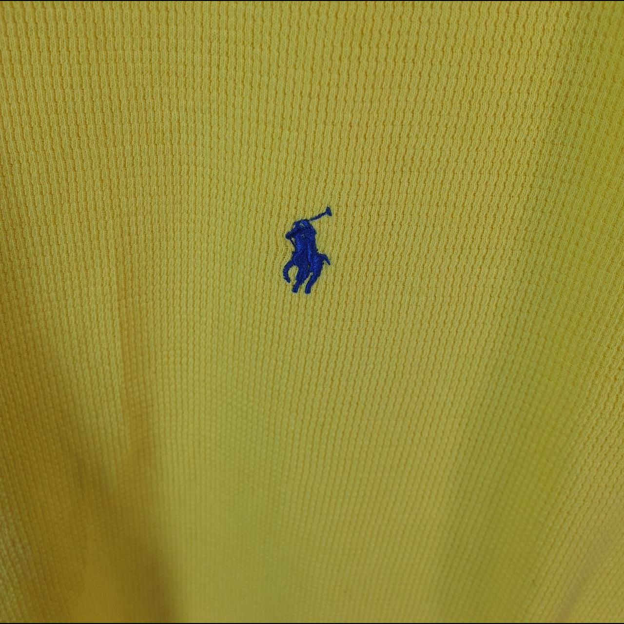 Vintage Ralph Lauren Polo T Shirt Men’s Medium yellow Embroidered Classic Fit Pony C9068