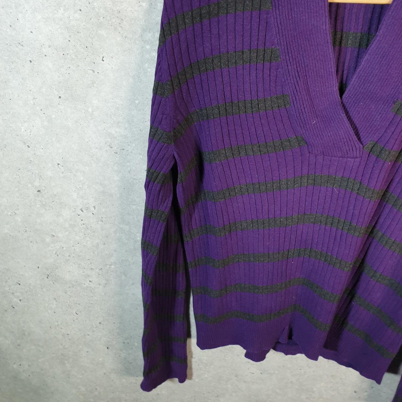 Vintage Ralph Lauren Polo Knit Sweater Womens XL Purple Cotton Pullover