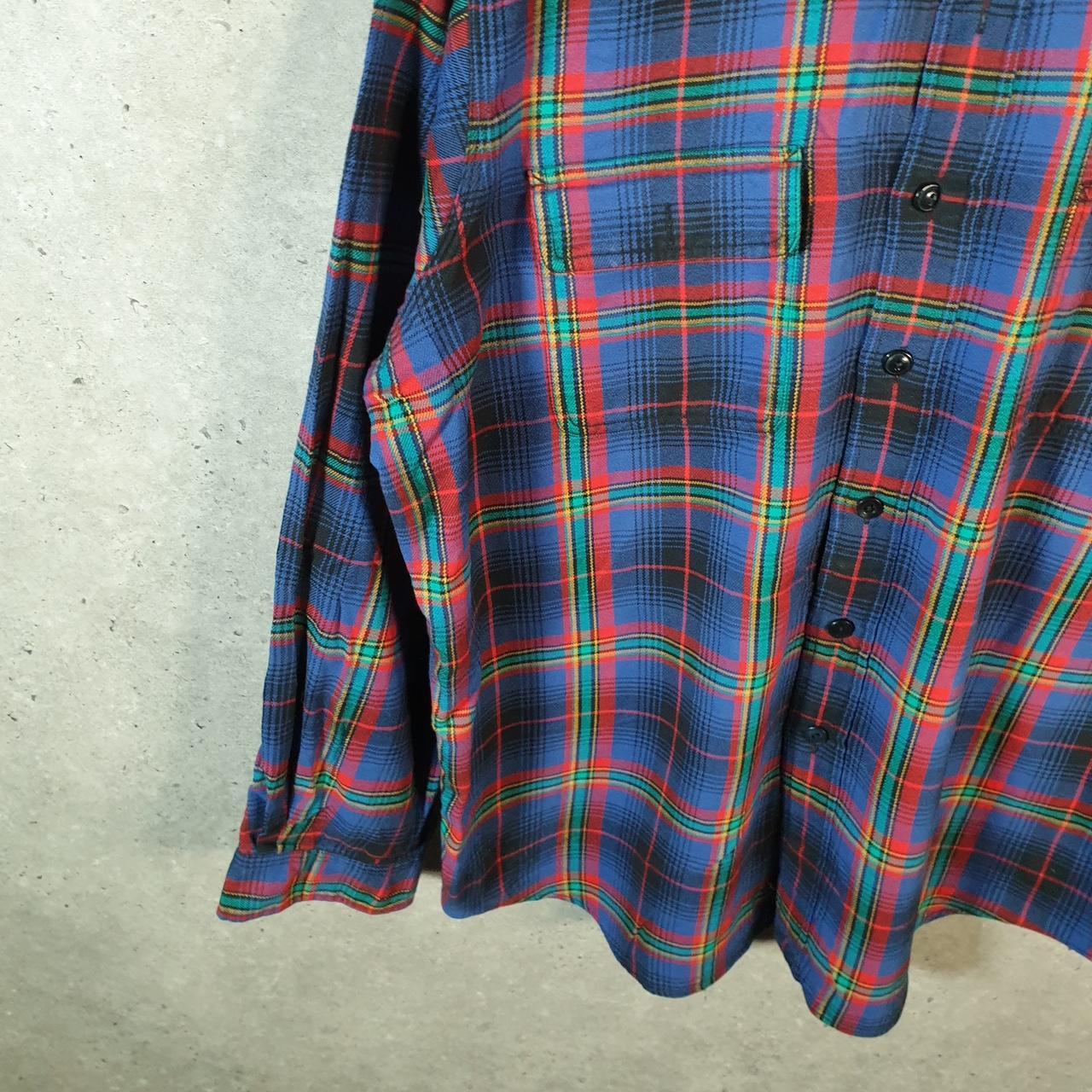 Vintage Ralph Lauren Button Down Shirt Men’s Large Checkered Dungaree Work Shirt Pony