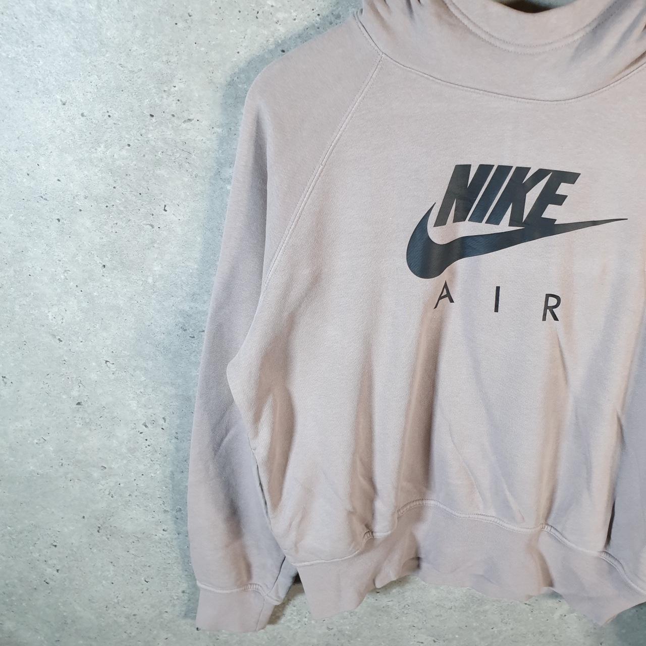 Vintage Nike Air Spellout Hoodie Womens Medium Pink Swoosh Y2K Pullover