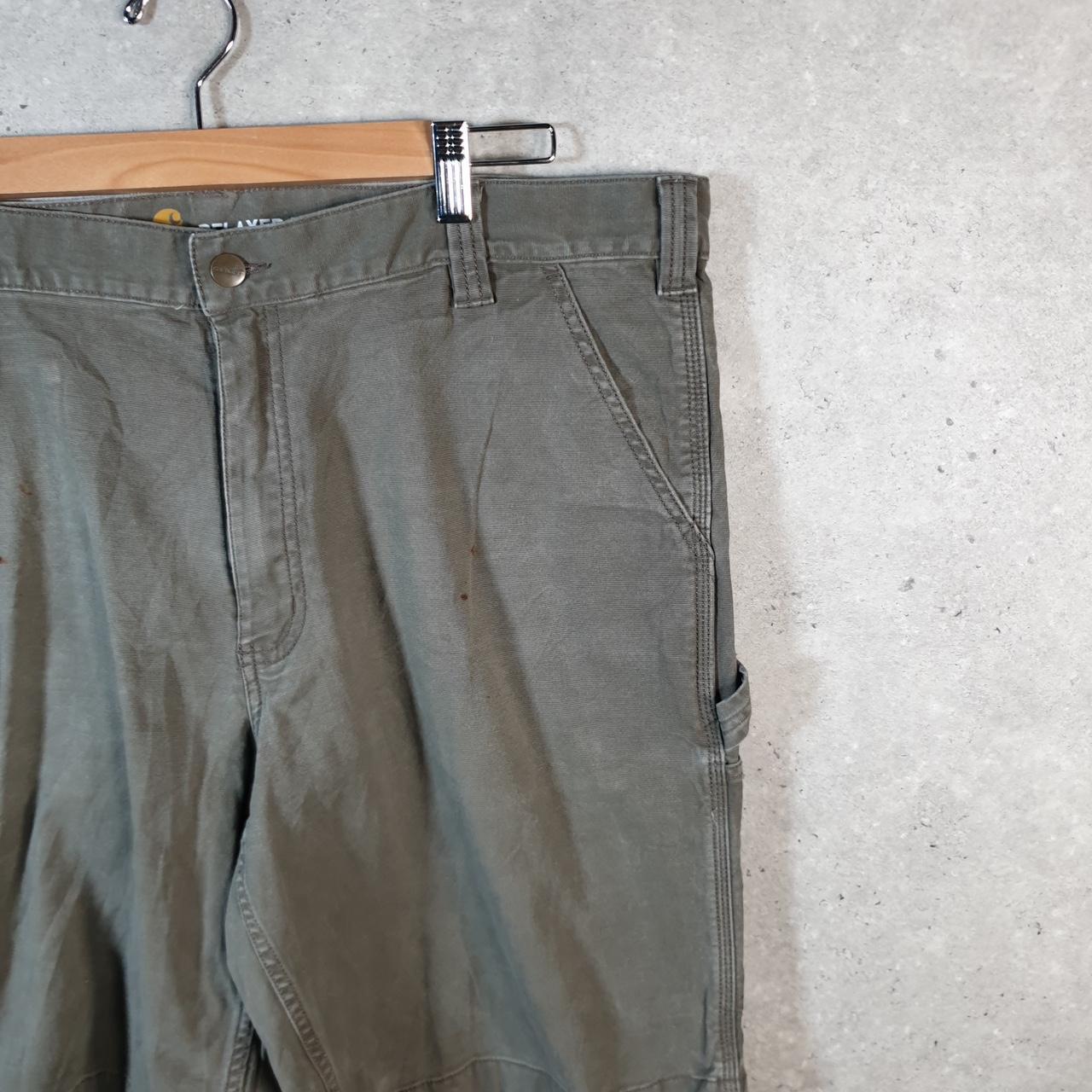 Vintage Carhartt Baggy Carpenter Shorts Jorts Cargo Men’s W40 Grey Relaxed Fit Workwear