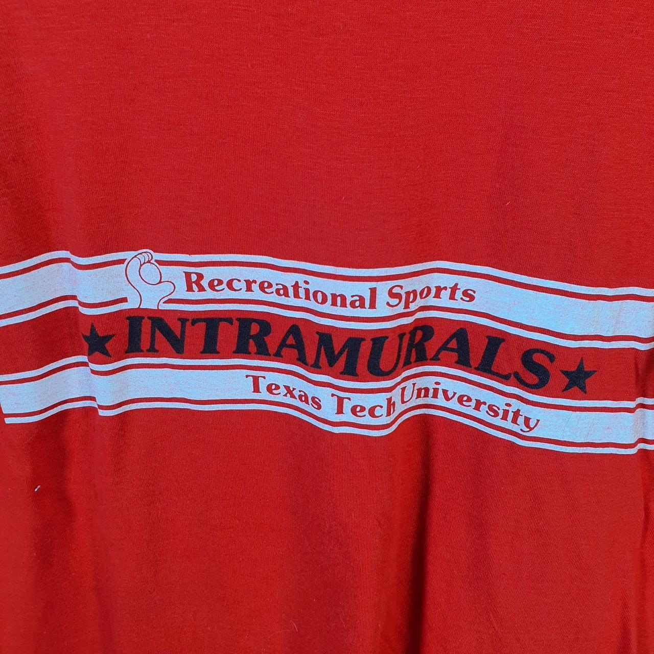 Vintage Springford Texas Uni Intramurals 90s USA Single Stitch T Shirt Men’s Large Red