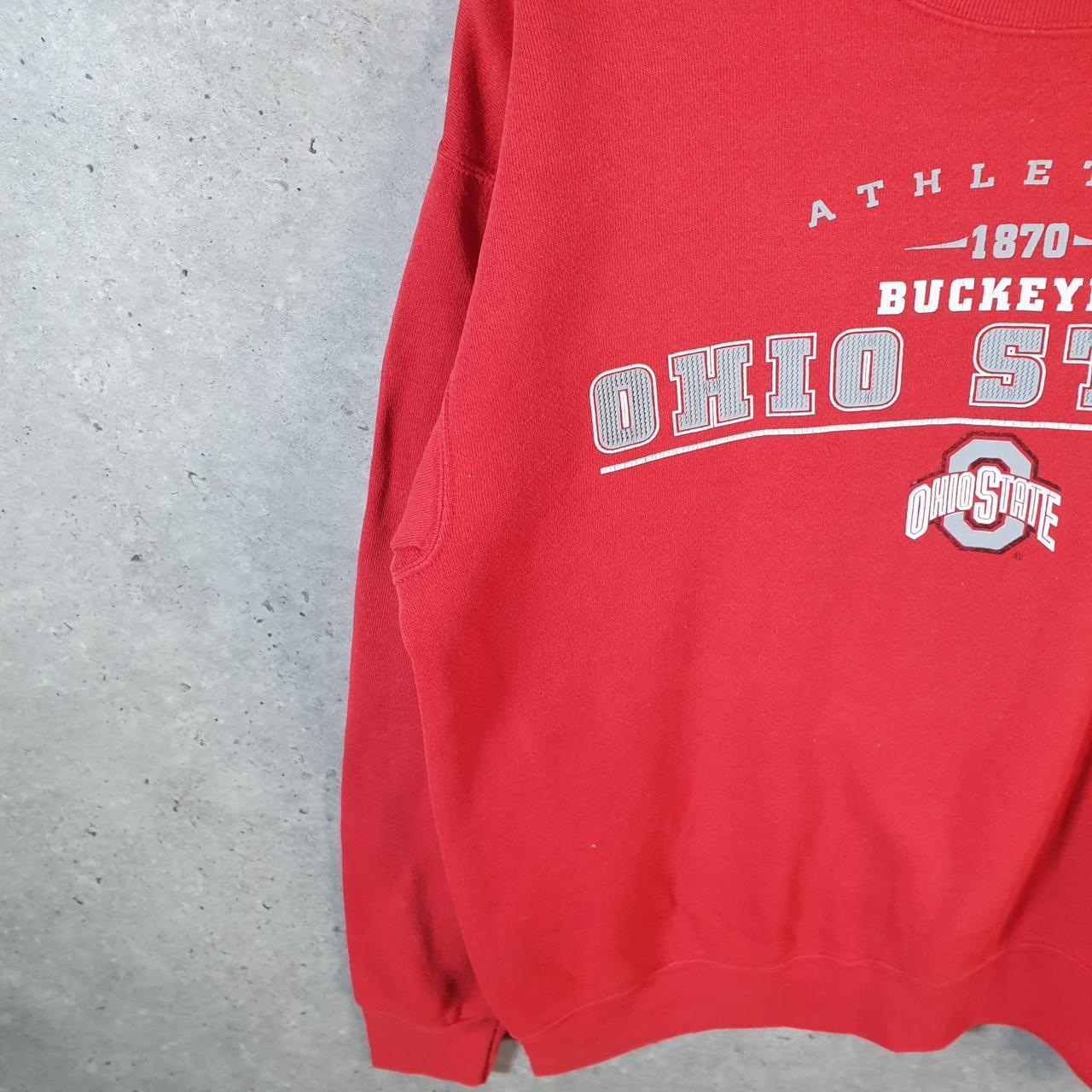 Vintage Lee Sport Ohio State Buckeyes NFL Sweatshirt Men’s Medium Red USA Pullover