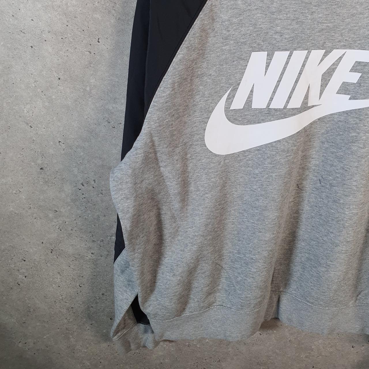 Vintage Nike Club Sweatshirt Men’s Large Grey Swoosh Y2K Pullover Logo