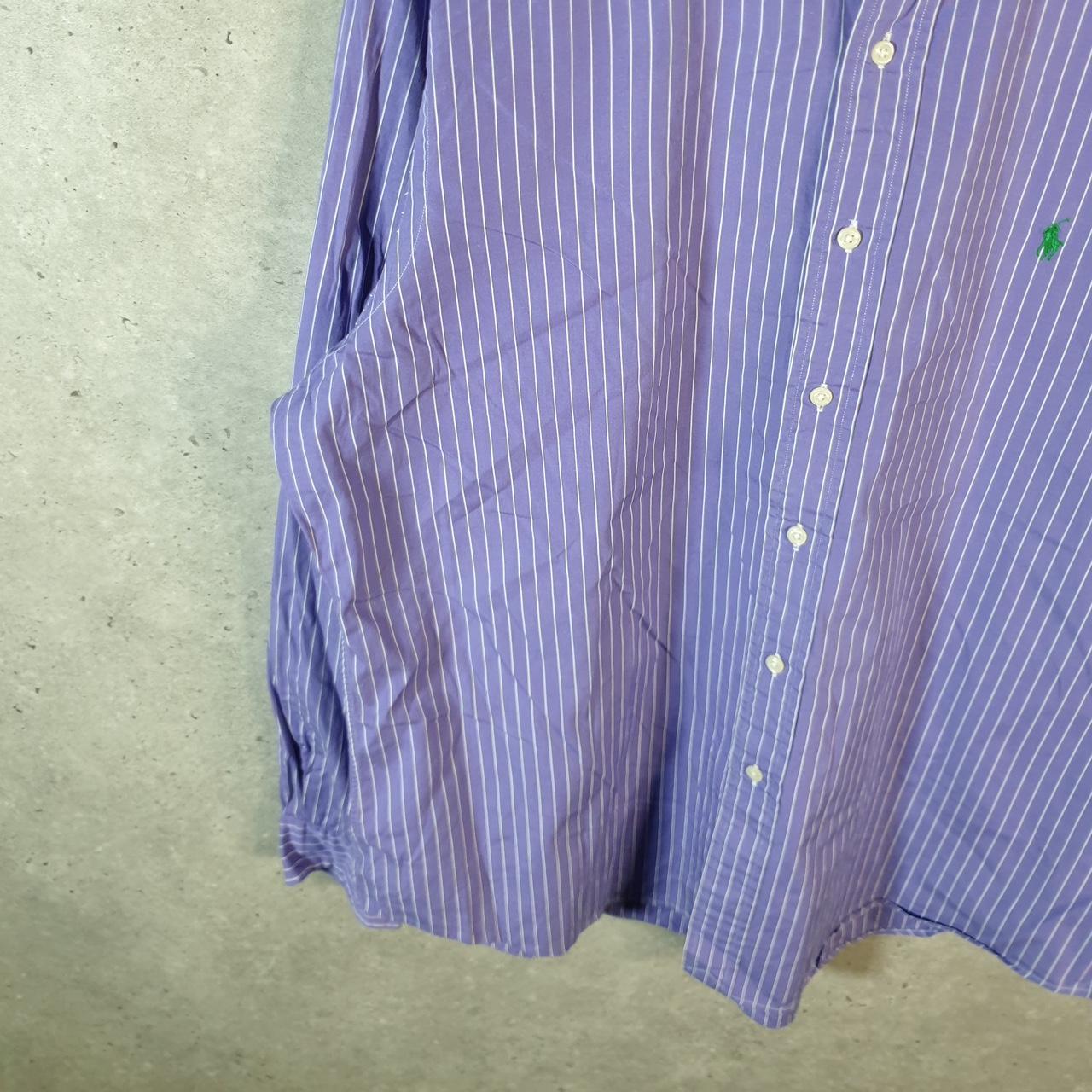 Vintage Ralph Lauren Button Down Shirt Men’s XL Custom Fit Striped Pony Cotton