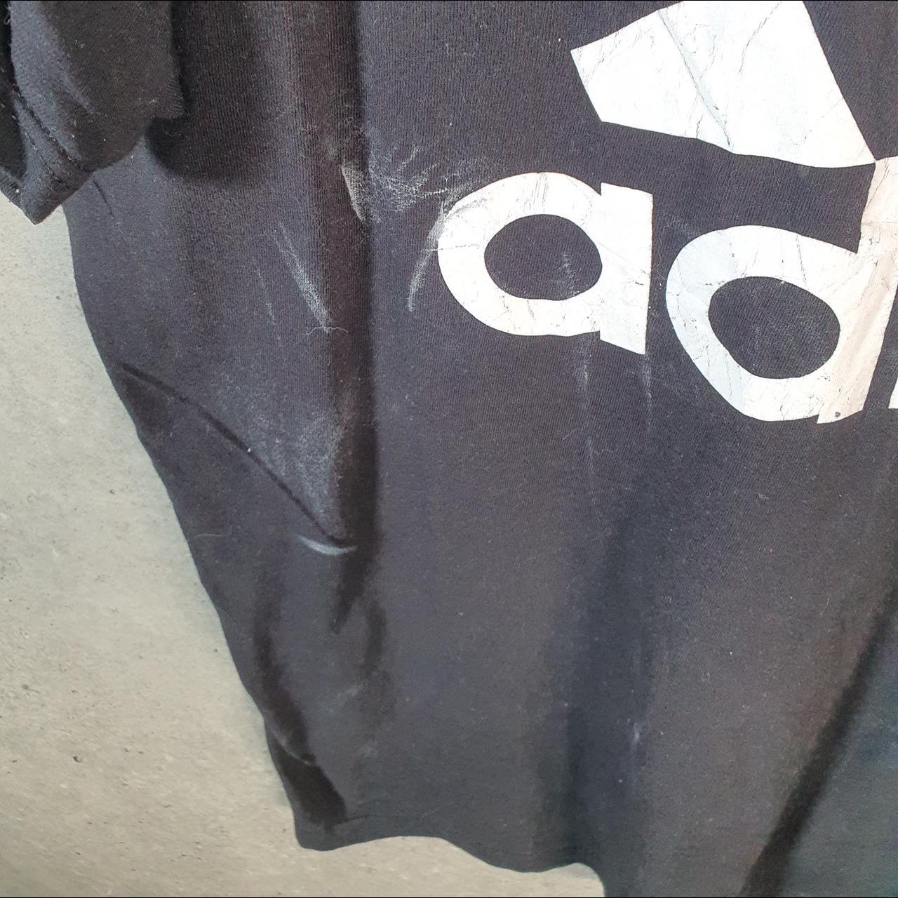 Vintage Adidas Amplifier T Shirt Shirt Men’s Medium Black Three Stripes Logo Athletic C9730
