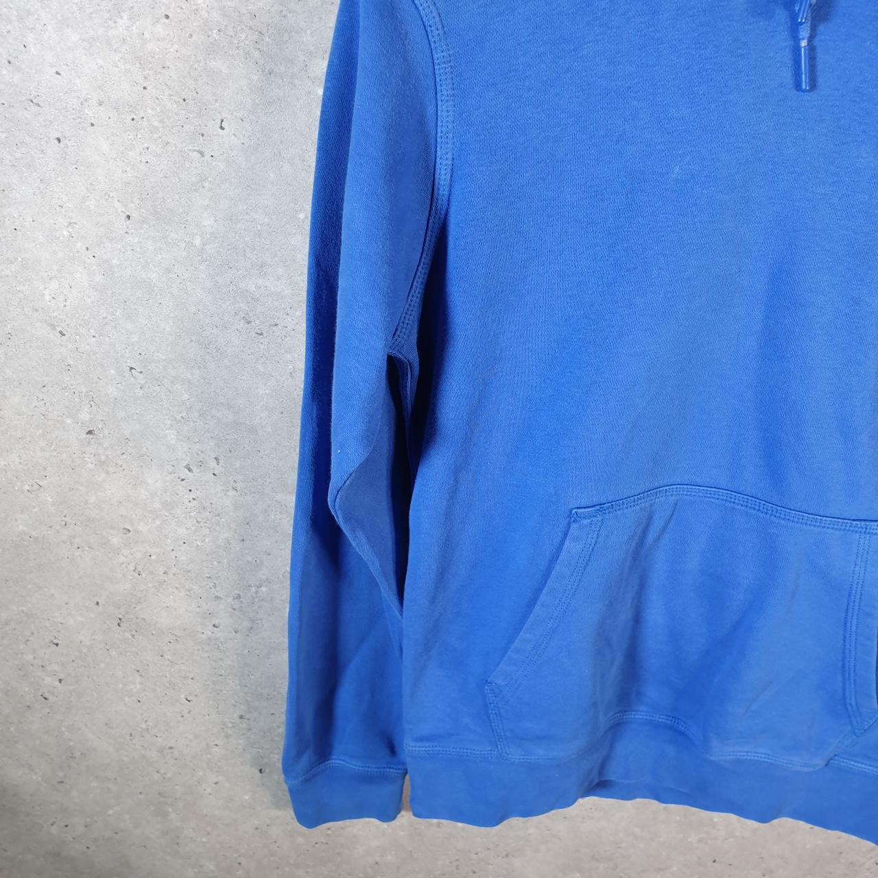 Vintage Nike Club Embroidered Hoodie Men’s Small Blue Swoosh Y2K Pullover