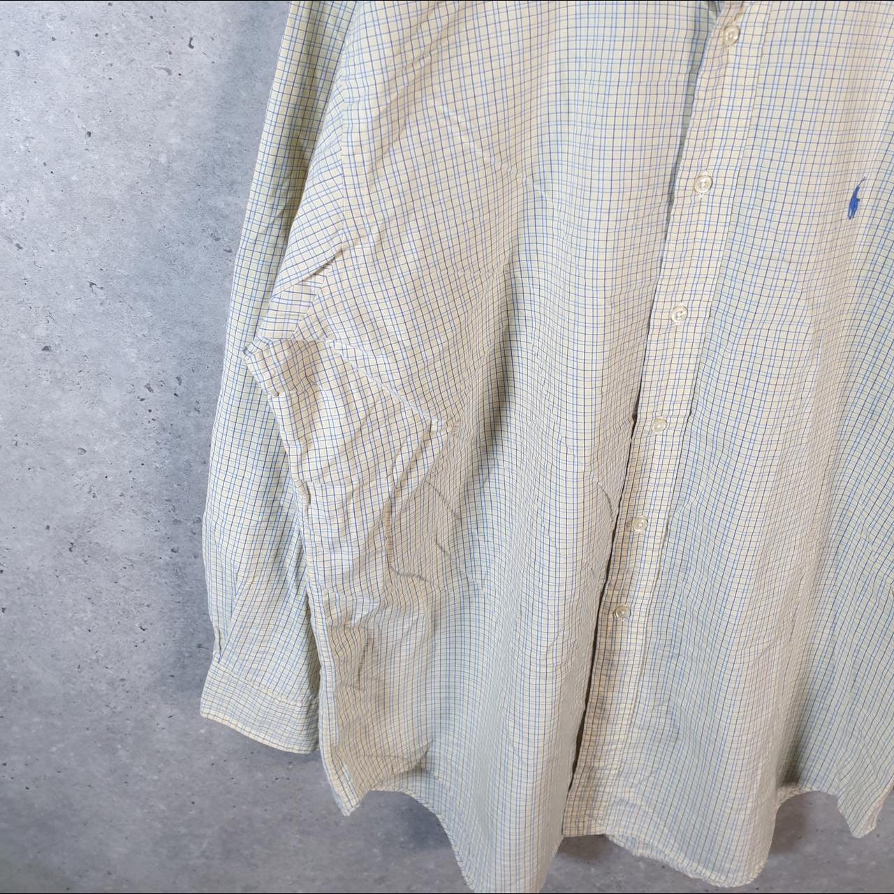 Vintage Ralph Lauren Button Down Shirt Men’s XL Classic Fit Checkered Pony Cotton