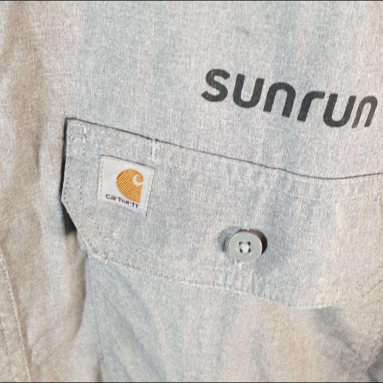 Vintage Carhartt Shirt Button Down Mens 2XL Grey Chore Utility Relaxed Big Fish Vintage