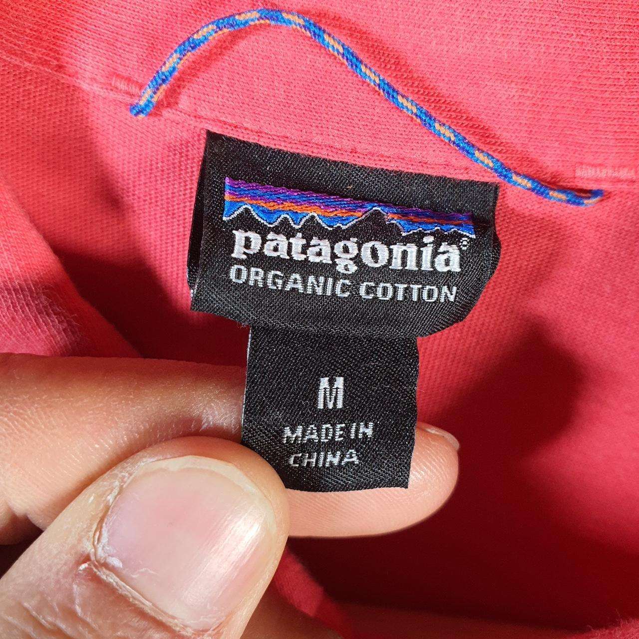 Vintage Patagonia Polo Trout Fritz Roy Shirt Men’s Medium Red Regular Fit Harbour Logo Big Fish Vintage