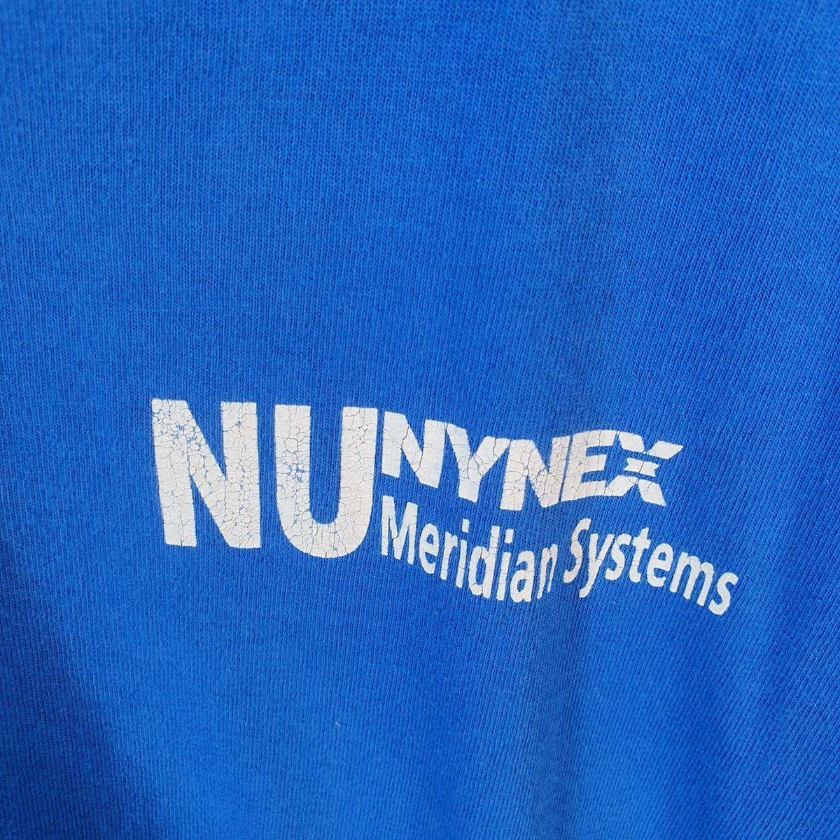 Vintage Fruit of the Loom USA Nynex Meridian System Single Stitch T Shirt Men’s XL Blue Big Fish Vintage