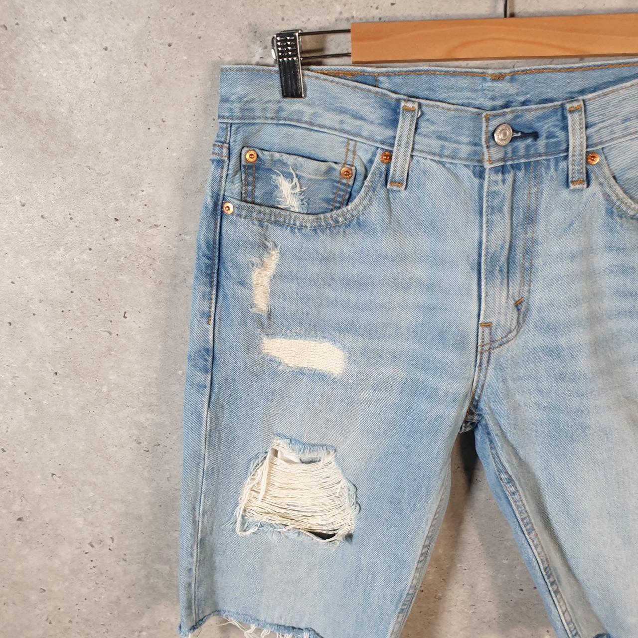 Vintage Levi’s 511 Baggy Shorts Jorts Cargo Mens W32 Blue Relaxed Denim