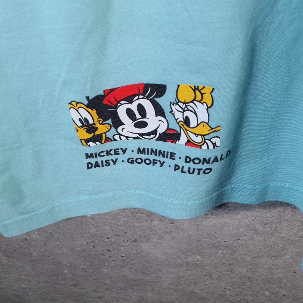 Vintage Disney Land Mickey Mouse T Shirt Men’s Large Blue Logo Graphic Cartoon