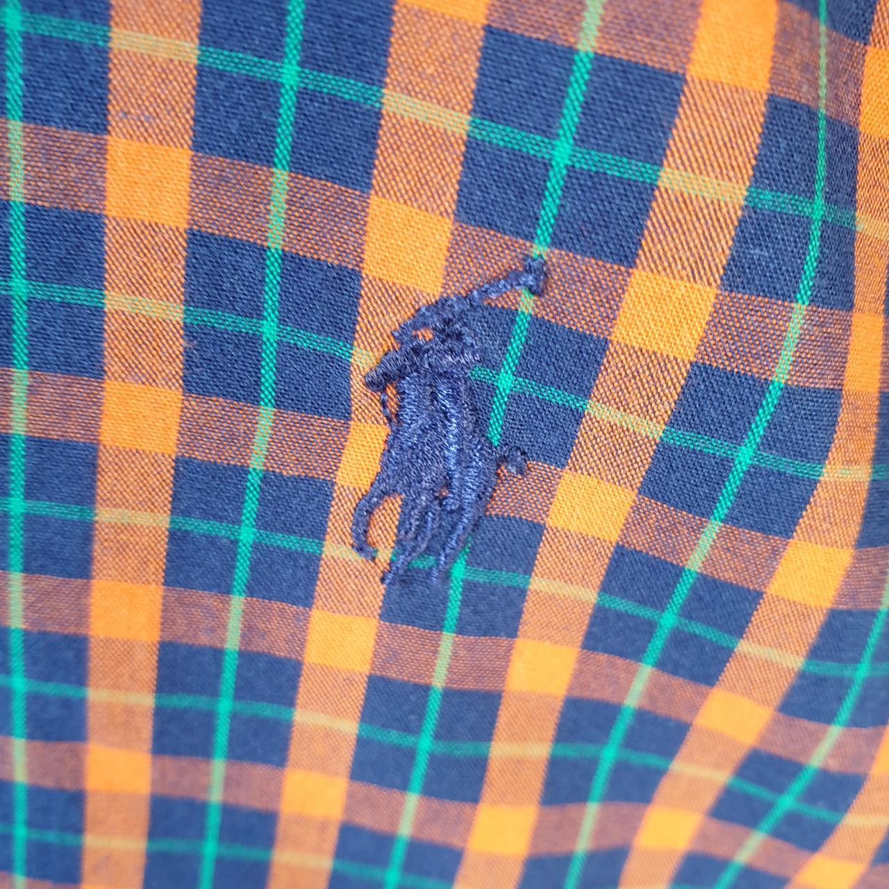 Vintage Ralph Lauren Button Down Shirt Men’s Large Checkered Blake Pony Cotton
