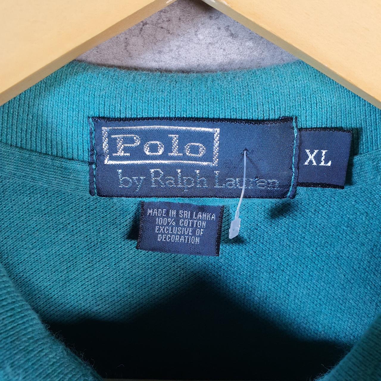 Vintage Ralph Lauren GolF USA Polo Shirt Men’s XL Blue Cotton Custom Fit C9582