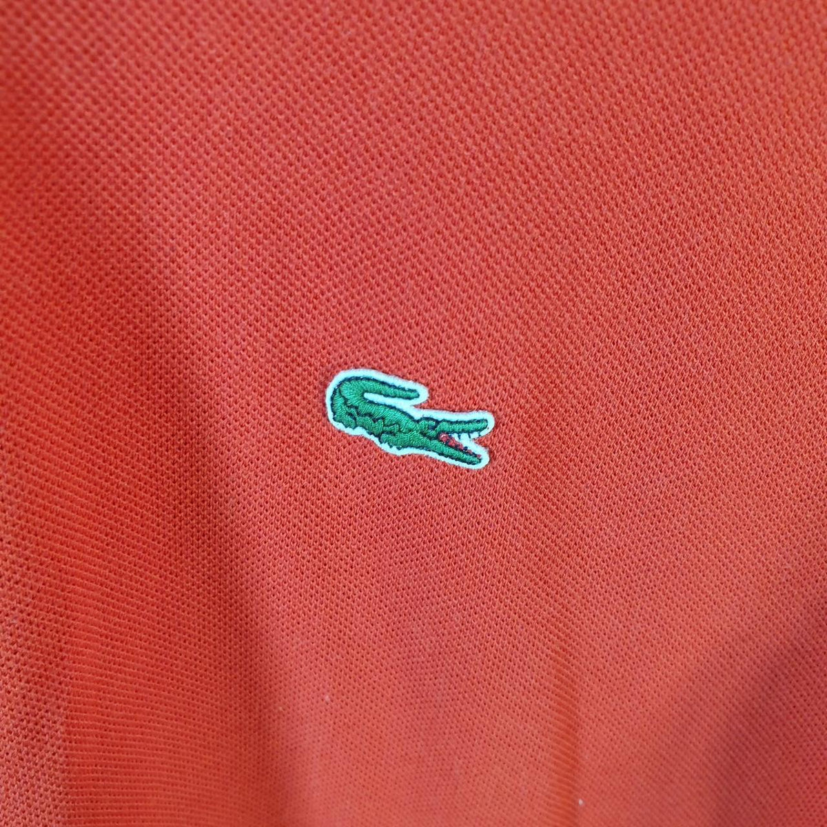 Vintage Lacoste Polo Shirt Men’s Medium Red Regular Fit Embroidered Logo