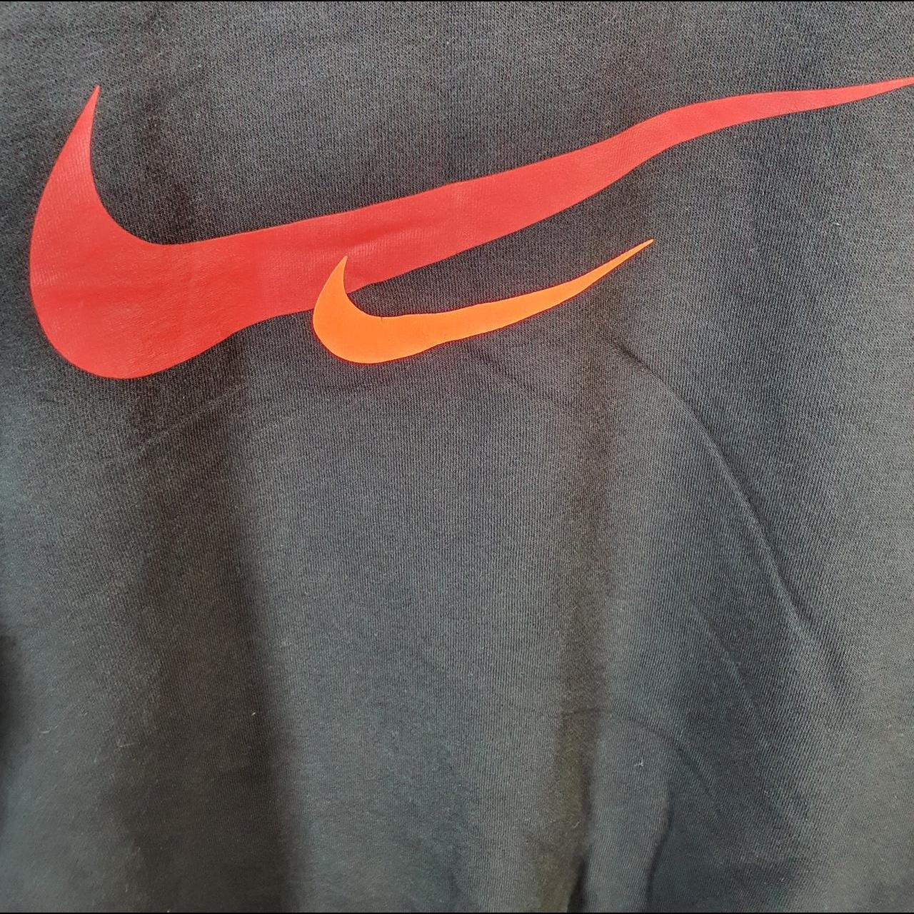 Vintage Nike Just Do It Sweatshirt Mens Medium Black Centre Swoosh Logo