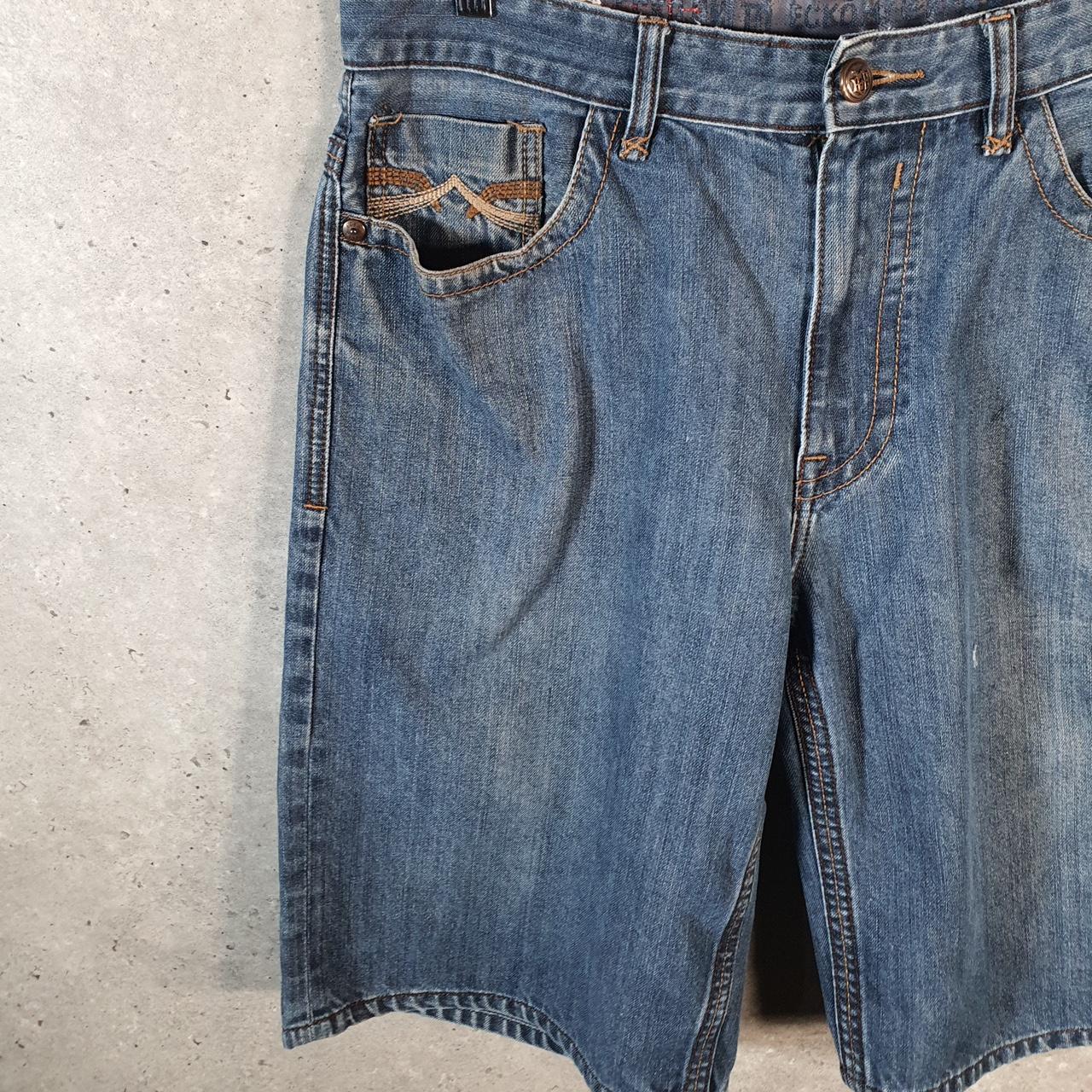 Vintage Ecko Unltd. Baggy Y2K Hip Hop Jeans Shorts Shorts Mens W36 Blue Denim USA A4673