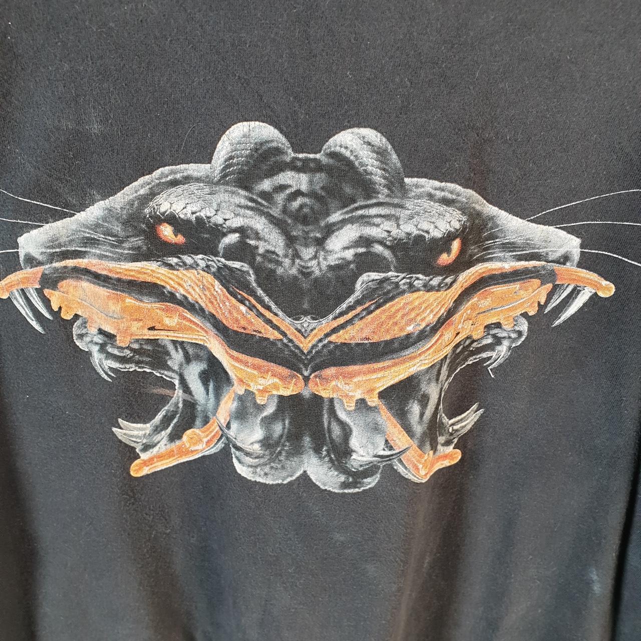 Vintage Nike Dragon Demon Graphic T Shirt Men’s Medium Black Logo Swoosh Athletic