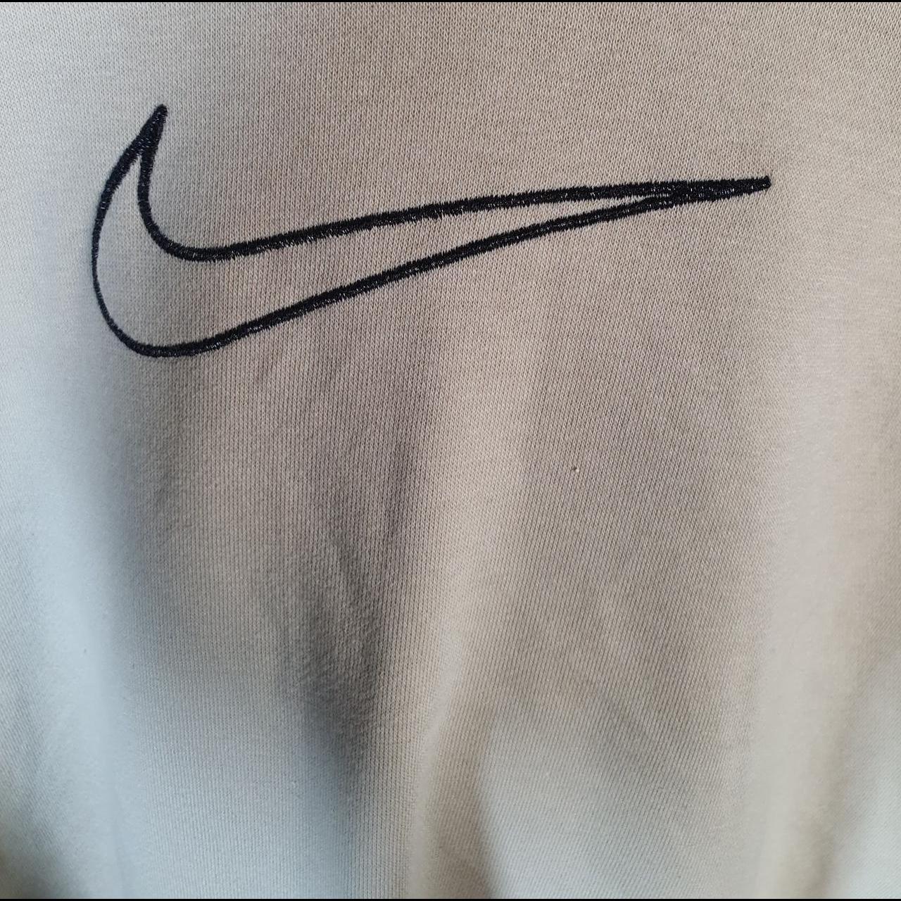 Vintage Nike Club Spellout Hoodie Men’s Small Brown Swoosh Y2K Pullover Logo