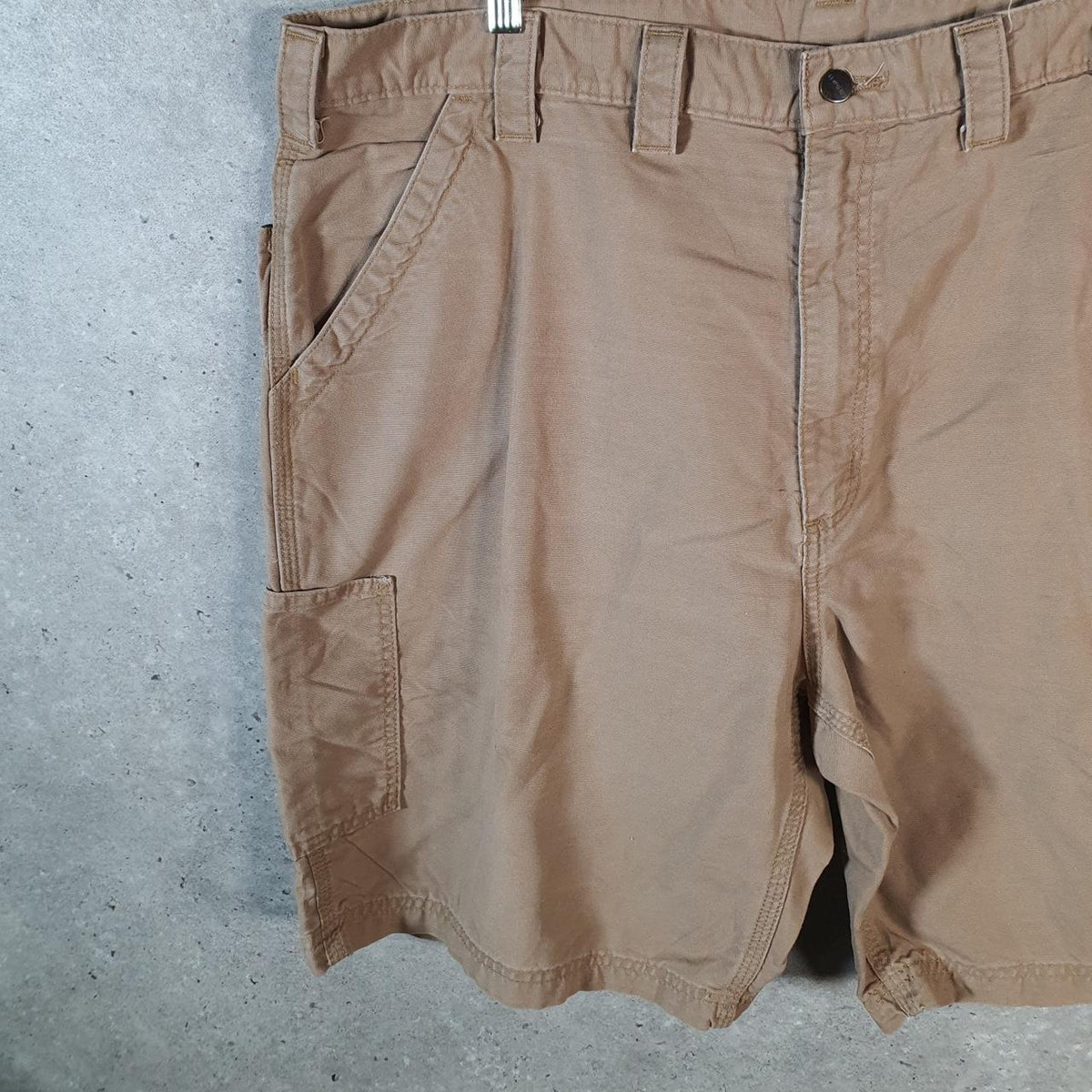 Vintage Carhartt Baggy Carpenter Shorts Jorts Cargo Men’s W44 Brown Loose Fit Workwear Big Fish Vintage