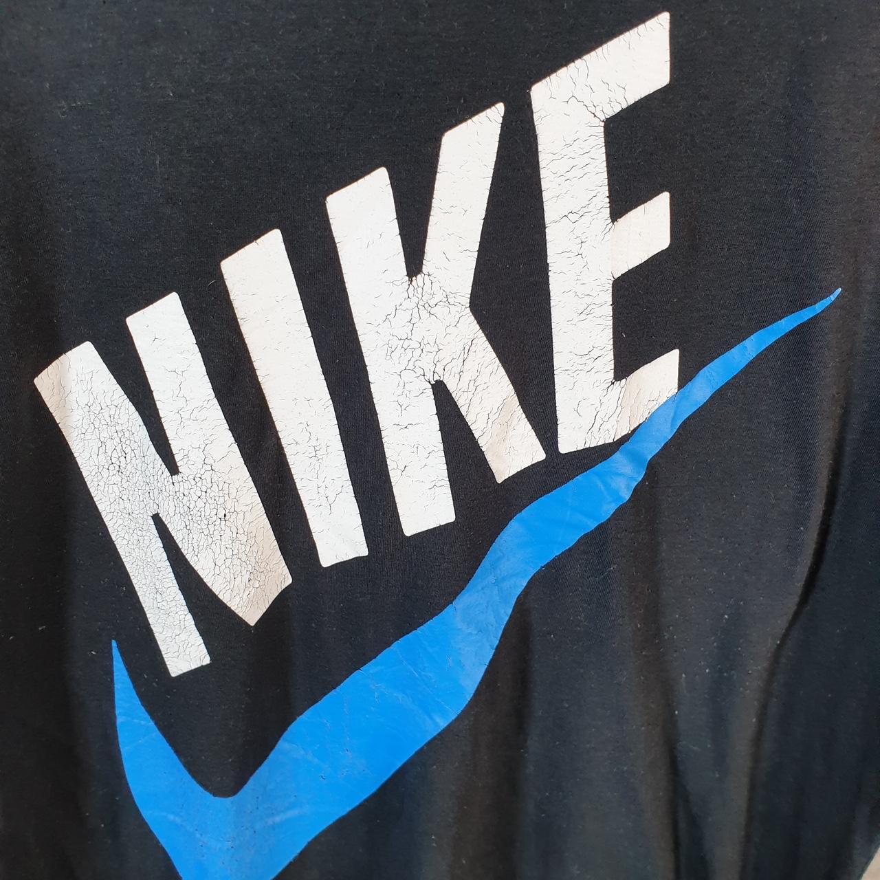 Vintage Nike Club Dri Fit Spellout T Shirt Men’s XL Black Graphic Swoosh Athletic