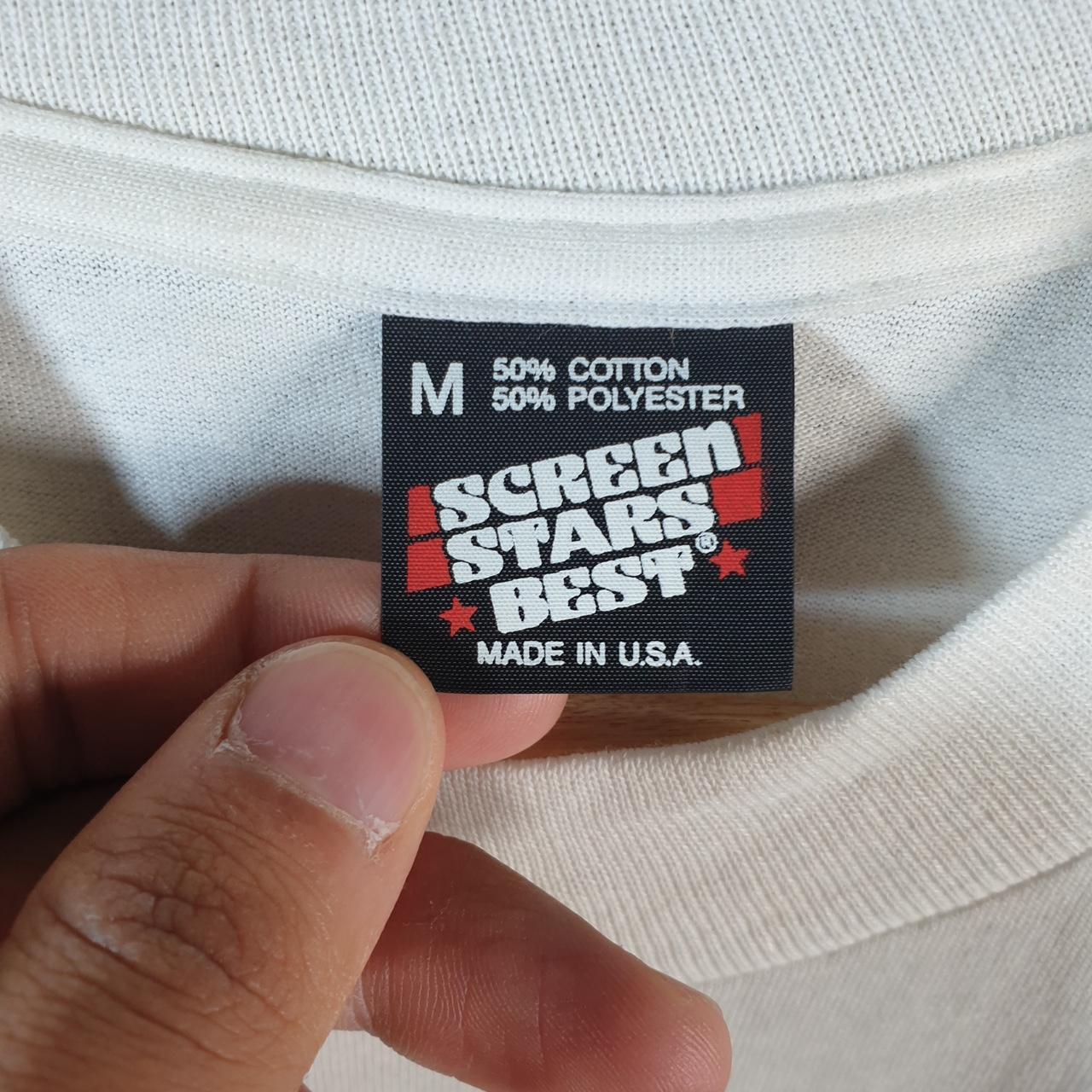 Vintage Screen Stars Kyle Middle School A Team USA Single Stitch T Shirt Men’s Medium White