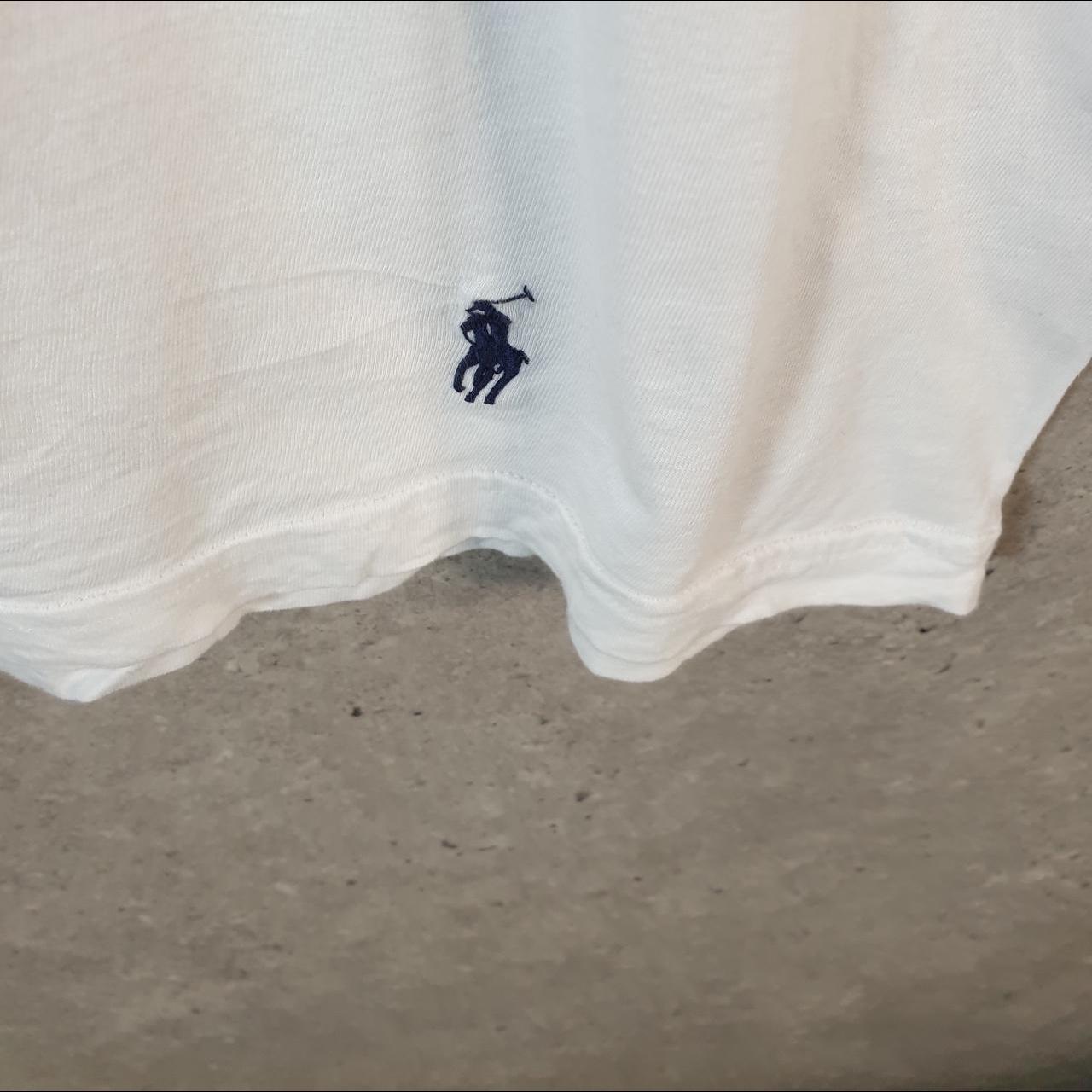 Vintage Ralph Lauren T Shirt Men’s Large White Classic Fit Embroidered Pony