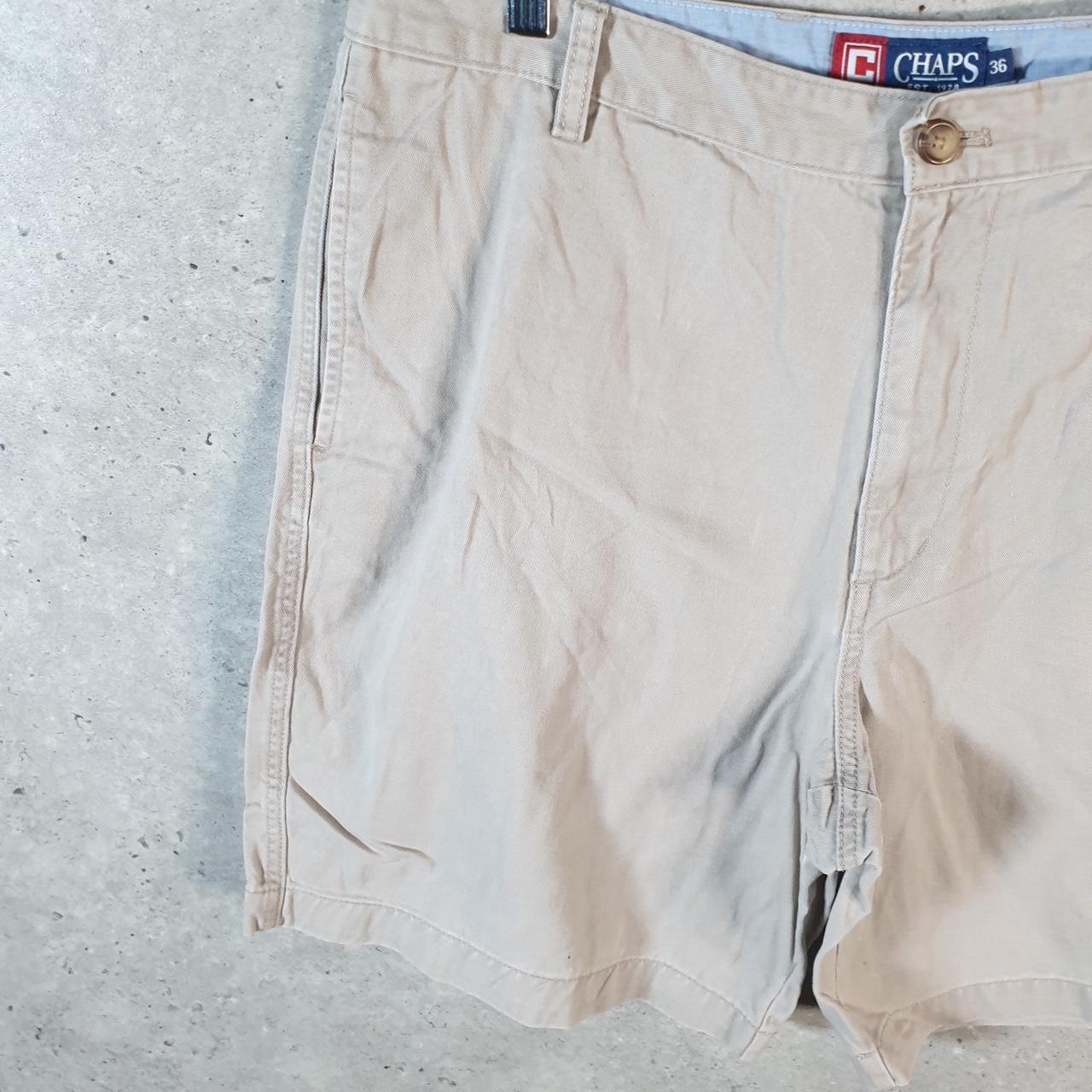 Vintage Chaps Ralph Lauren Polo Shorts Jorts Cargo Men’s W36 Beige Baggy Cotton