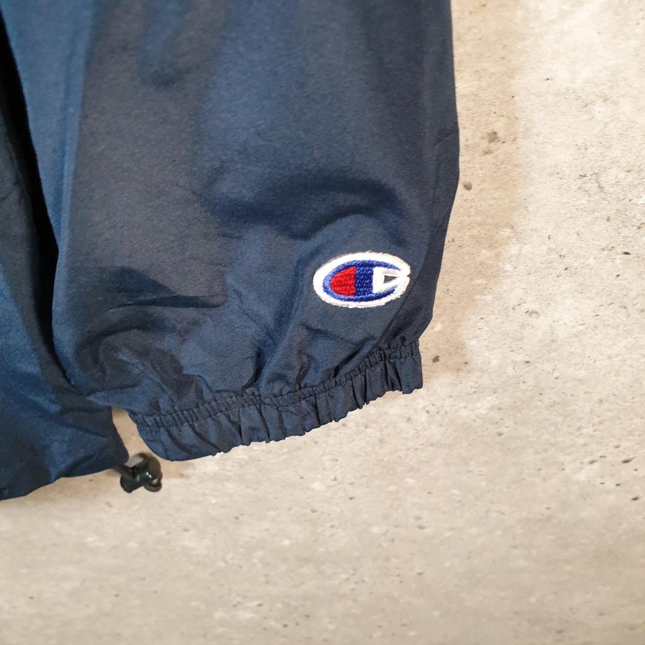 Vintage Champion Windbreaker Mens Large Navy Blue Full Zip