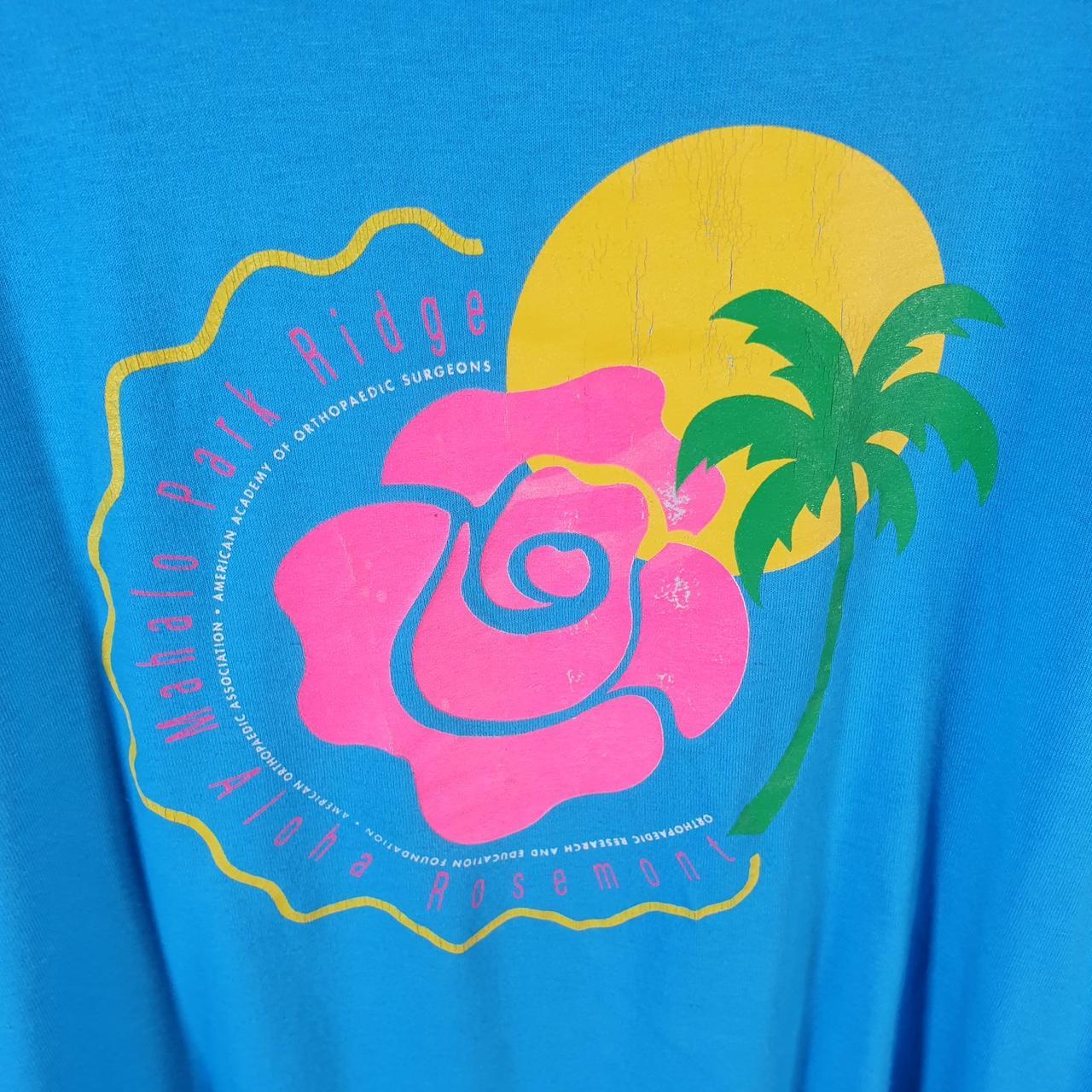 Vintage Screen Stars Rosemont Aloha Surgeons 90s USA Single Stitch T Shirt Men’s Large Blue