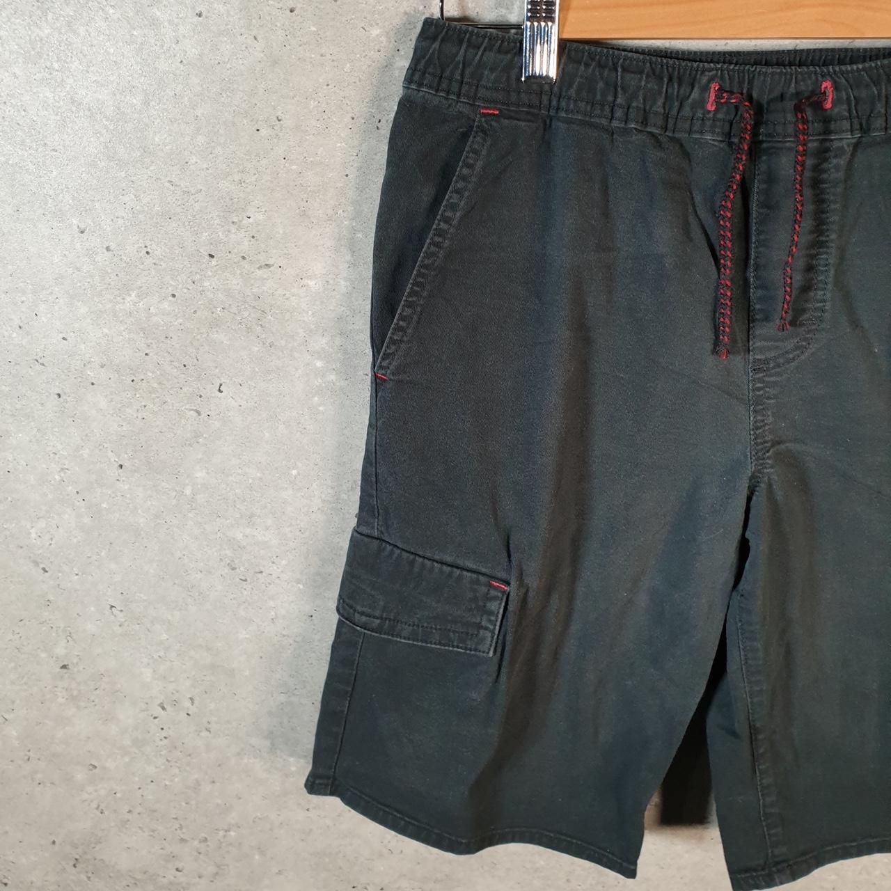 Vintage Wrangler Shorts Jorts Cargo Womens XL Black Baggy Cotton