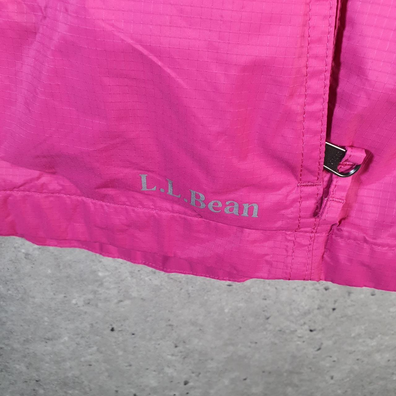 Vintage L.L. Bean Outdoors Nylon Jacket Womens XL Pink Waterproof Hooded
