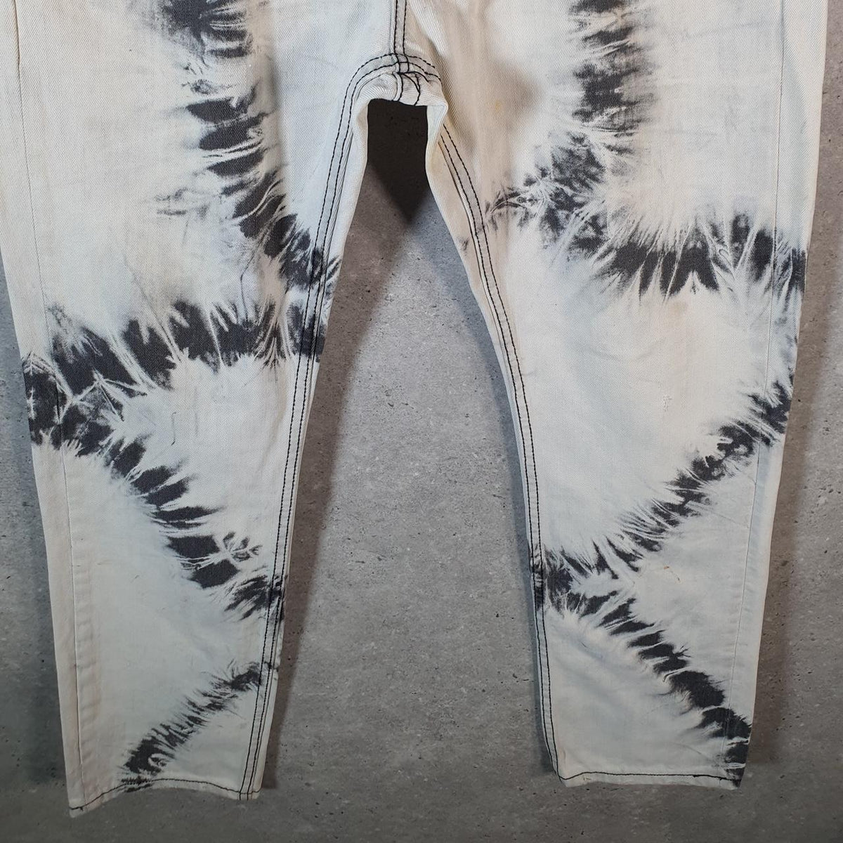 Vintage Heritage America Baggy Y2K Hip Hop Jeans Mens W36 Grey Embroidered Denim Big Fish Vintage