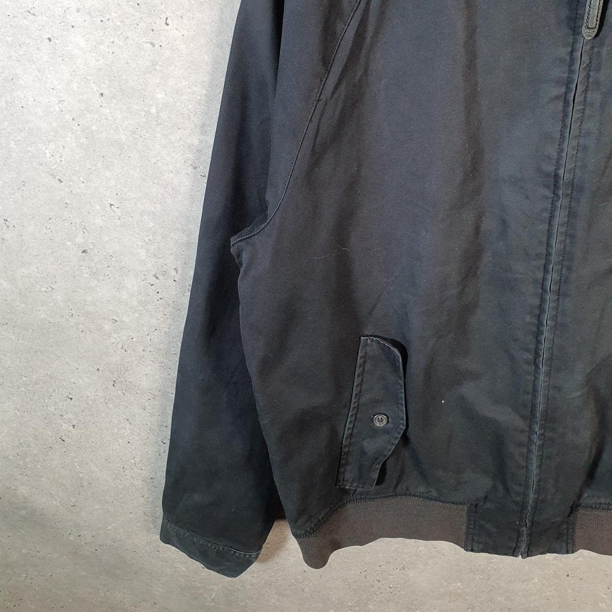 Vintage Ralph Lauren Polo Harrington Bomber Jacket Men’s Large Black Pony Full Zip Big Fish Vintage