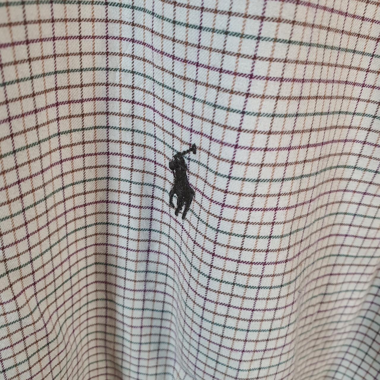 Vintage Ralph Lauren Button Down Shirt Men’s XL Brown Checkered Pony Classic Casual C8449