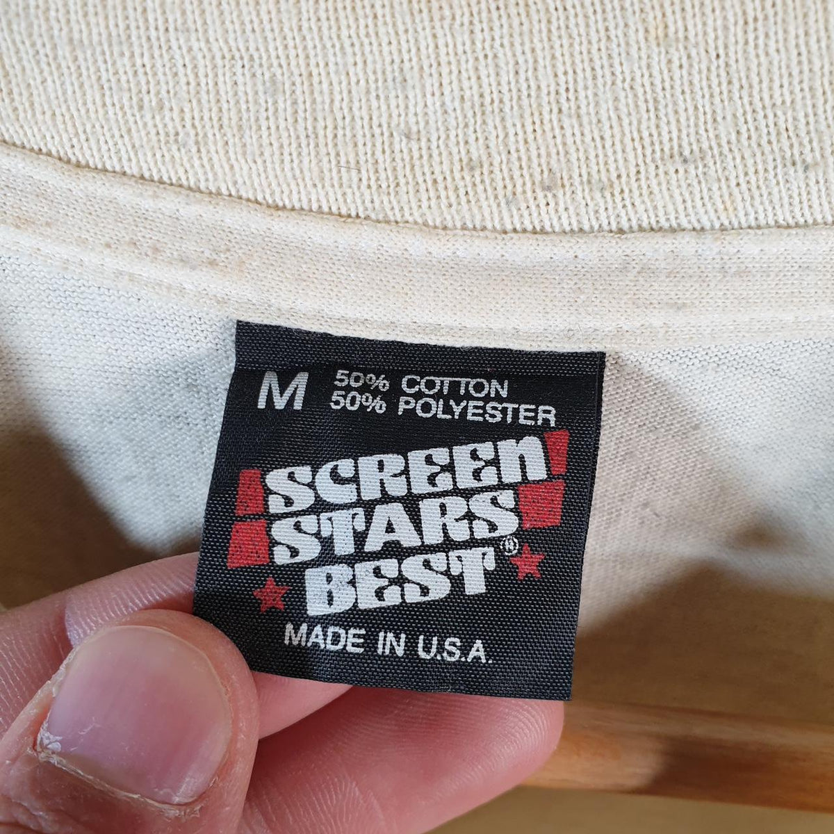 Vintage Screen Stars United States American 90s USA Single Stitch T Shirt Men’s Medium White C8148