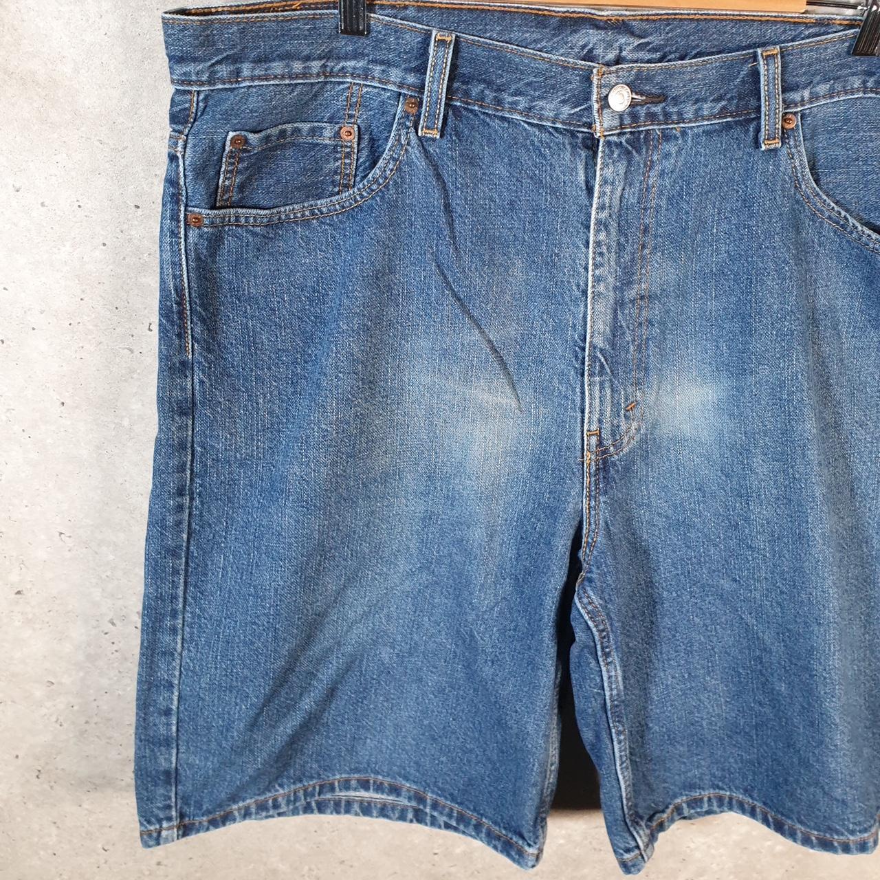 Vintage Levi’s 550 Baggy Shorts Jorts Cargo Men’s W42 Blue Relaxed Denim