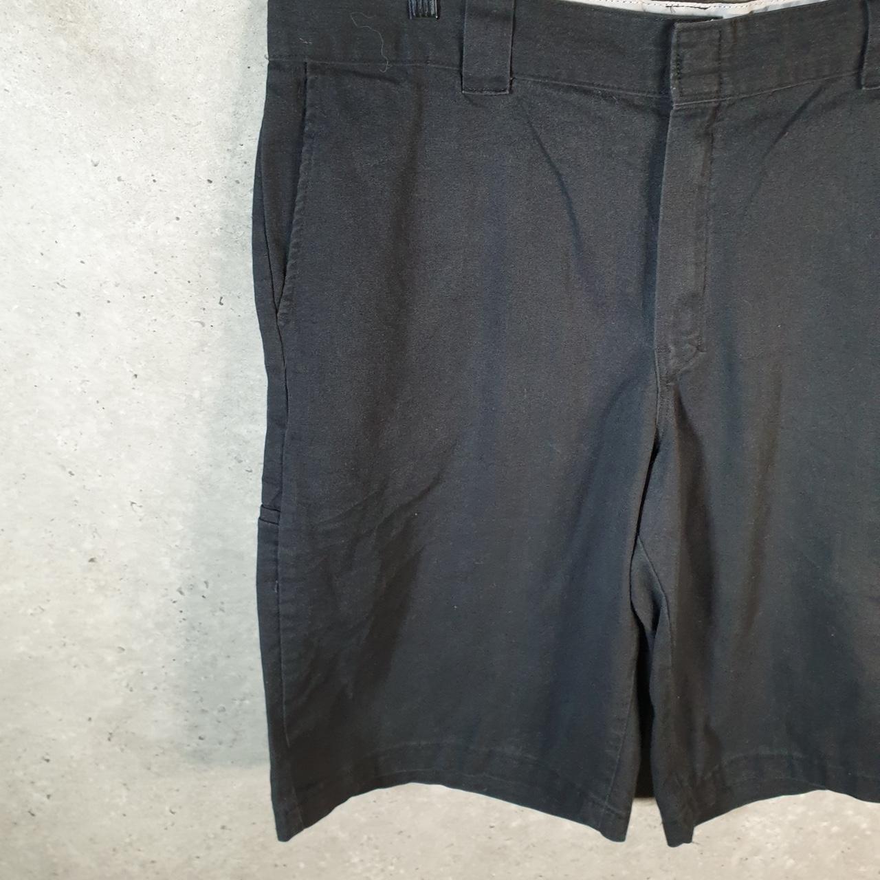 Vintage Dickies Flex Baggy Chino Shorts Jorts Cargo Mens W40 Black Relaxed Fit