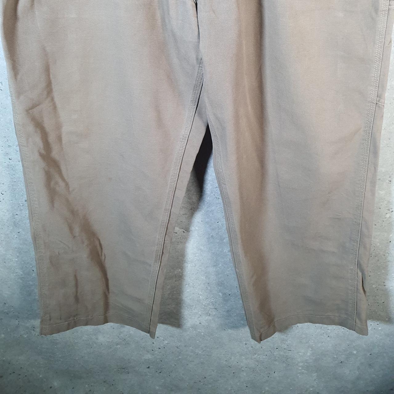 Vintage Carhartt Carpenter Trousers Mens W40 L30 Brown Loose Fit Workwear