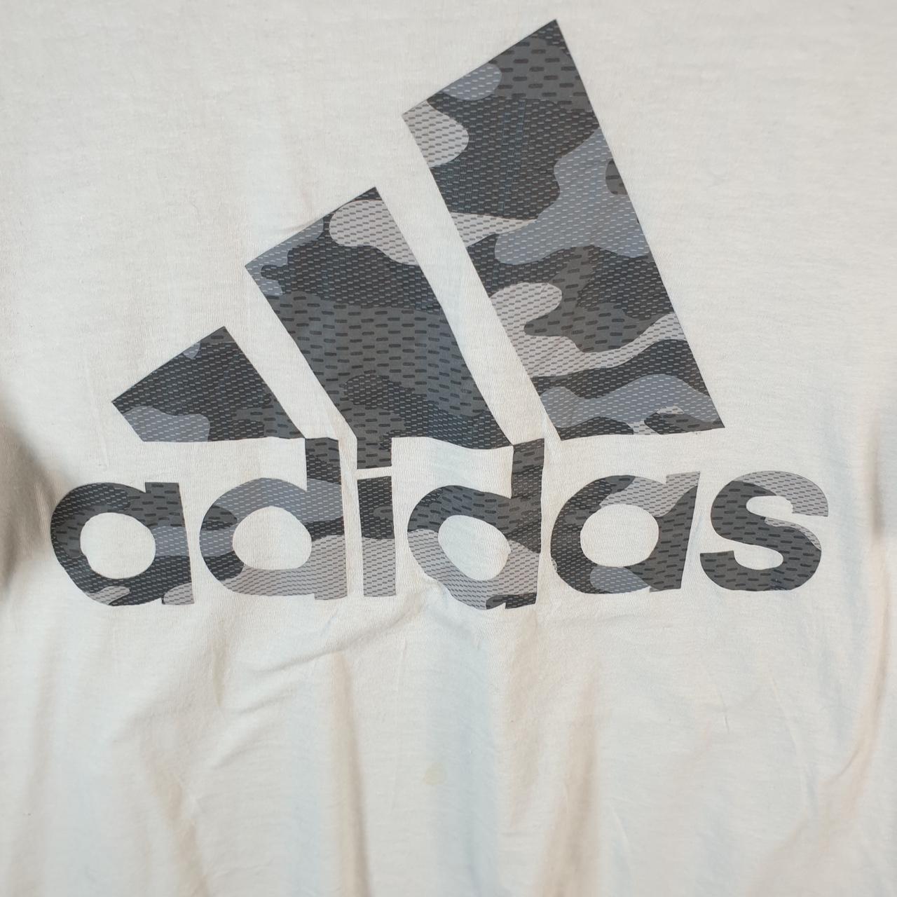Vintage Adidas Amplifier T Shirt Shirt Men’s Large White Three Stripes Logo Athletic