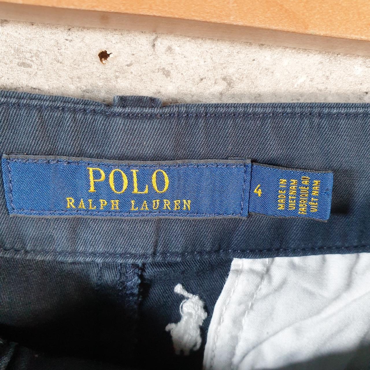 Vintage Ralph Lauren Polo All over Print Shorts Jorts Chino Cargo Womens W30 Blue Baggy Cotton A4378