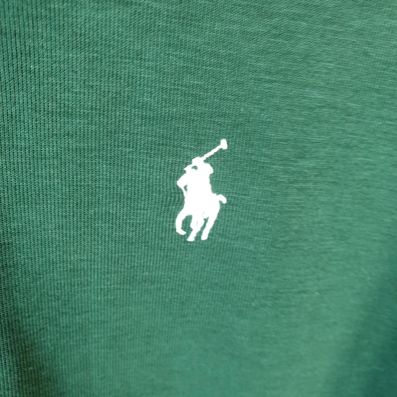 Vintage Ralph Lauren Polo Performance Hoodie Men’s Medium Green Cotton Full Zip Pony Big Fish Vintage