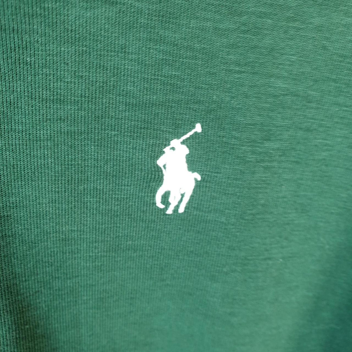 Vintage Ralph Lauren Polo Performance Hoodie Men’s Medium Green Cotton Full Zip Pony Big Fish Vintage