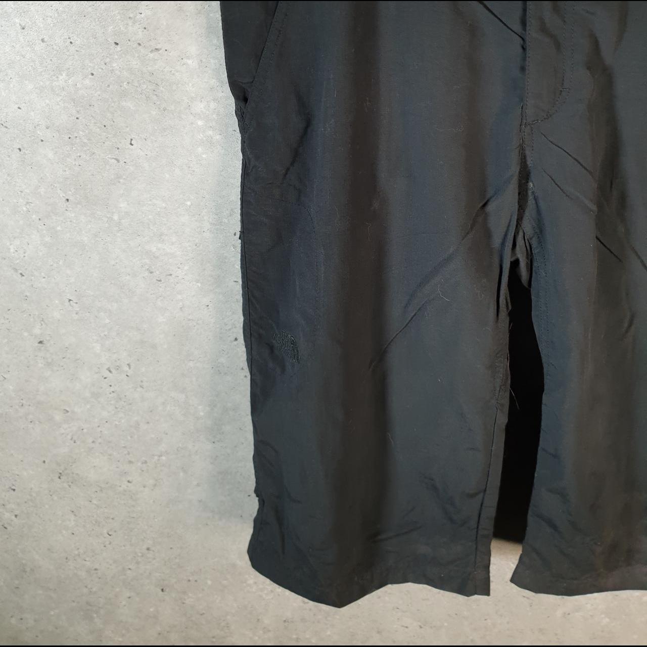 Vintage The North Face TNF Shorts Jorts Chino Cargo Womens UK12 Black Baggy Cotton